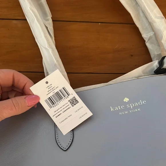 Kate Spade Light Blue Tote Bag - Picture 2 of 7